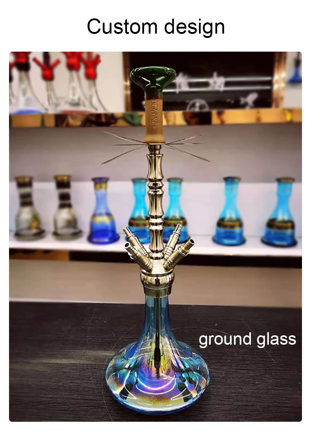 High Quality Large Size Hookah 4 Hose Richman Hookah Stainless Steel