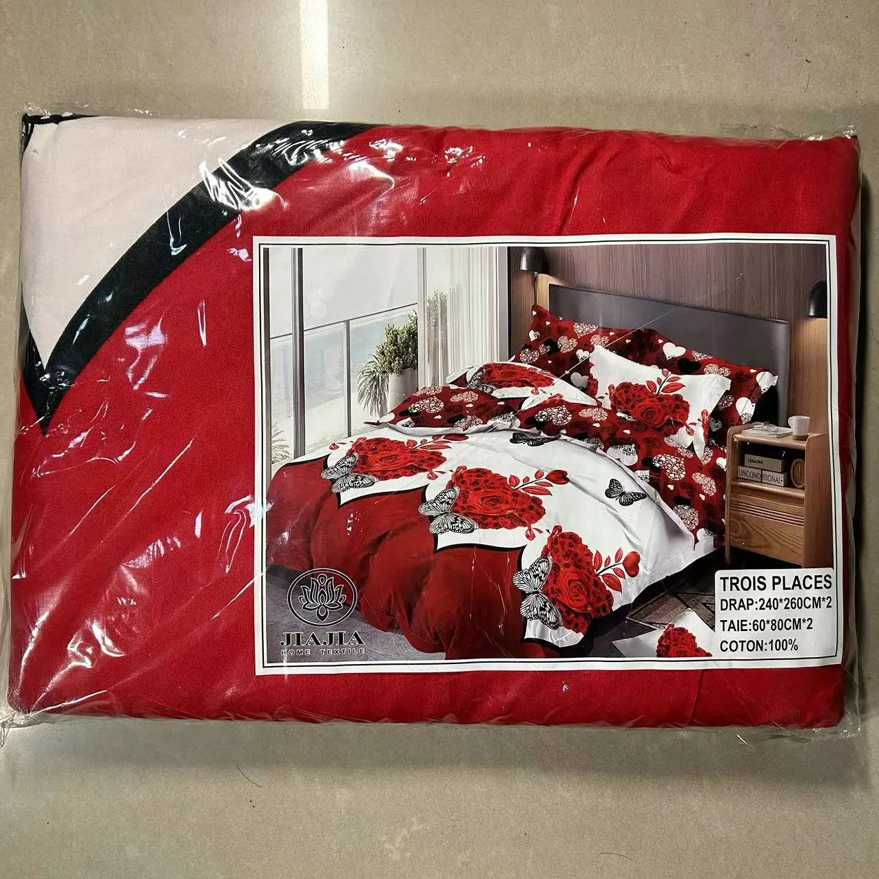 Jimmy Factory Bed Sheet 4 Pieces 3 Places Good Quality Flat Sheet With