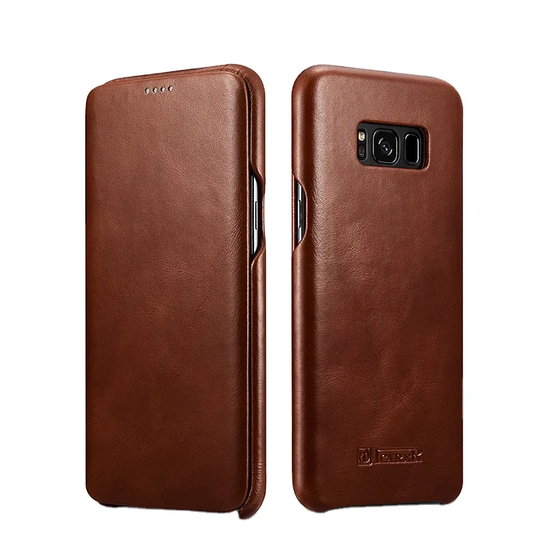 Custom Double Raw Material Telephone Shell Itel Leather Phones Case Mobile Phone Cover for Samsung Galaxy S8 Plus