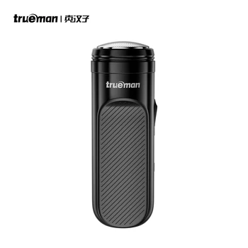 USB Rechargeable Triple Blade Rotary Shaver Portable Mini Electric Hair Shaver Machine for Home Office Hotel Car Garage Use