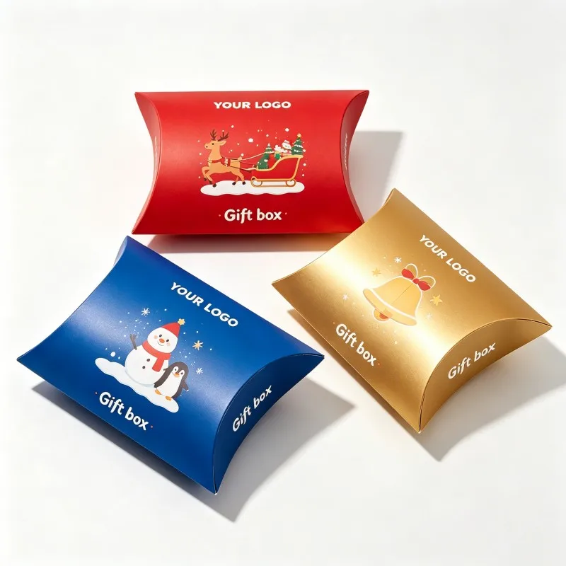 Juego navideño moderno: caja de embalaje personalizada, plegable y personalizable; caja de regalo para Navidad