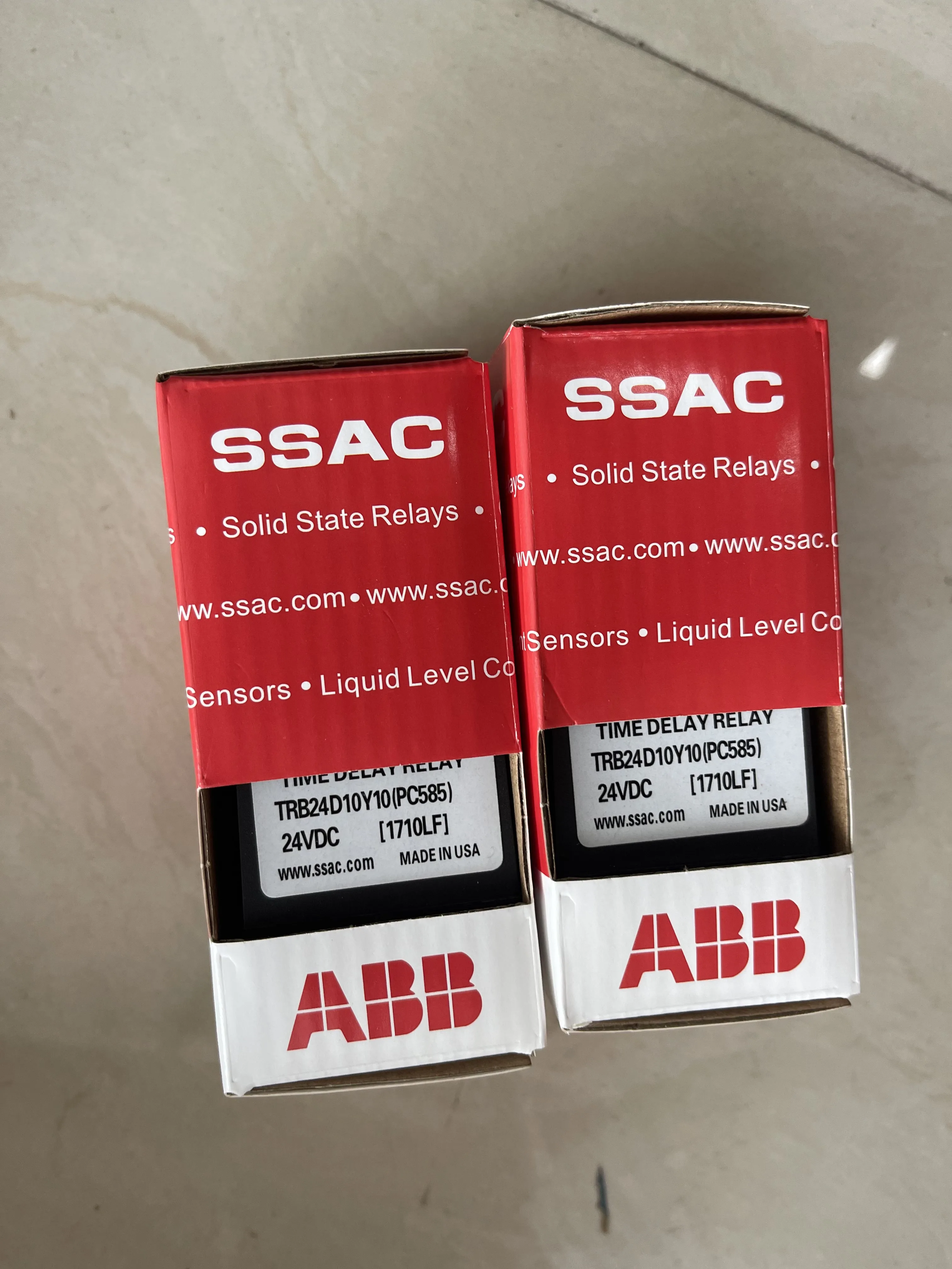 SSAC (ABB) Time Delay Relay TRB24D10Y10 PC585 