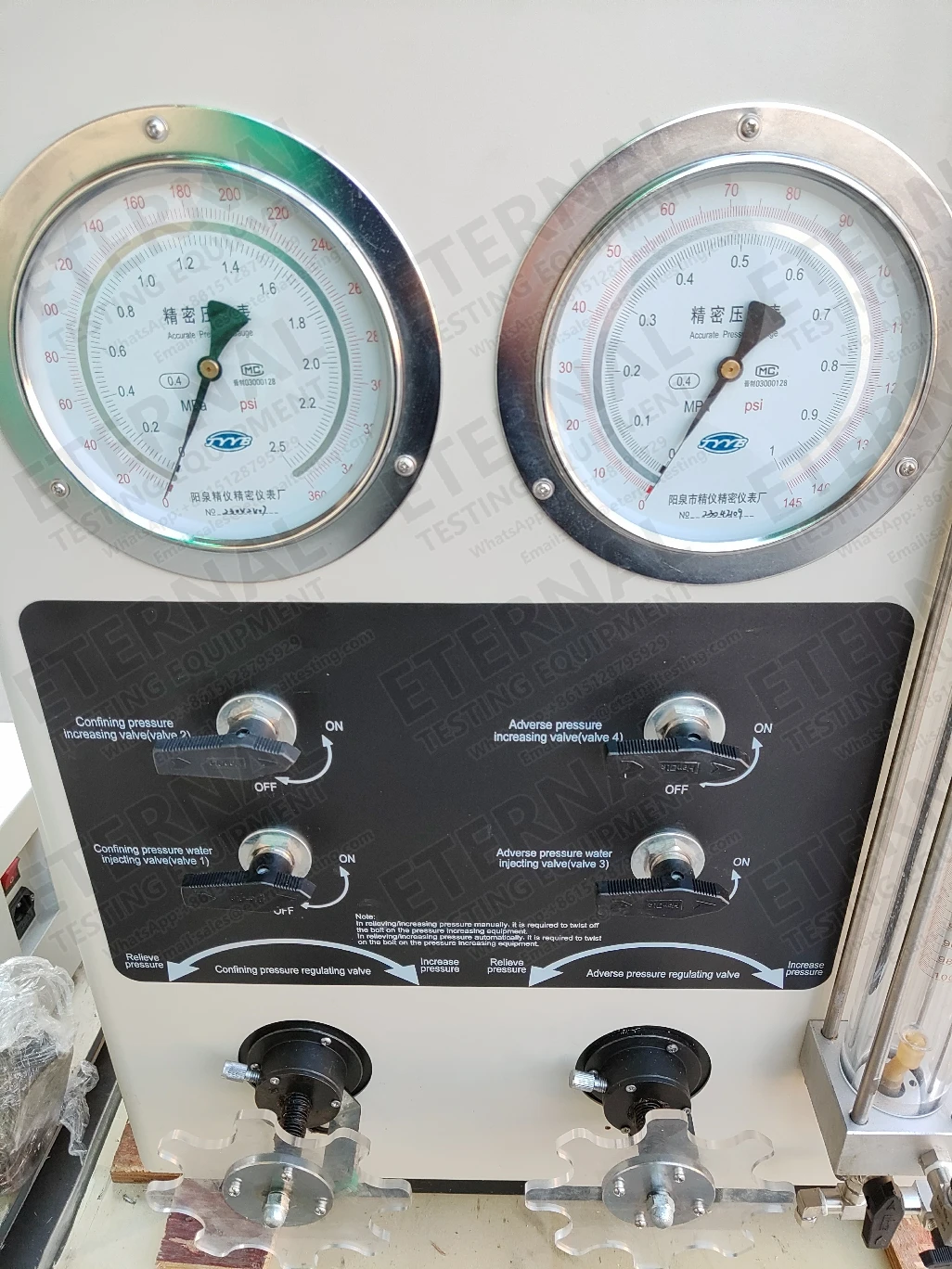 10kN Strain Controlled Bench Light Duty Triaxial Test Apparatus