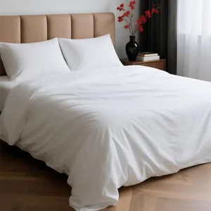 Custom Size Eco-Friendly 100% Cotton Breathable Luxury Hotel Grade Bedding Sheets for All-Season Use