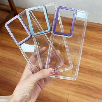 Hot Sale TPU PC transparent color camera lens phone case for iPhone and Samsung