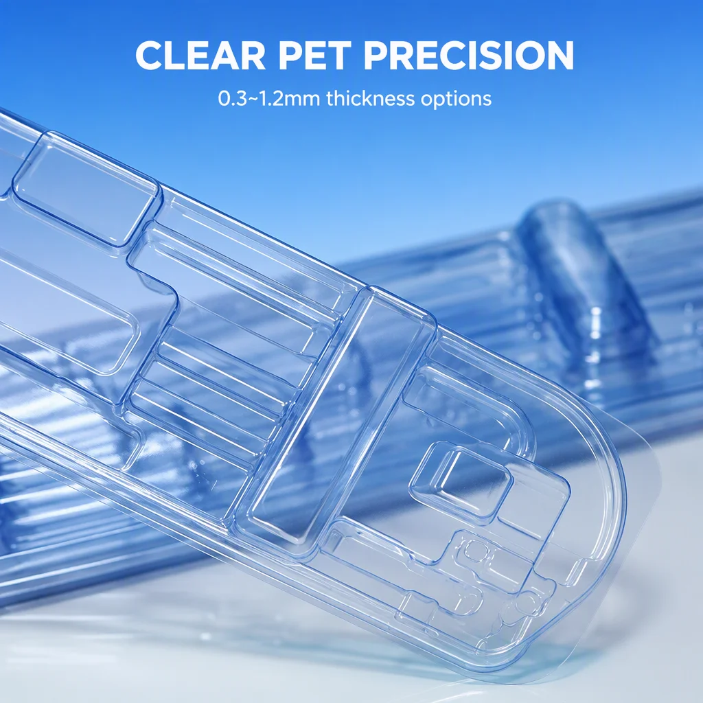 Custom Pharmaceutical PET Sterilized Plastic Inner Box for Medical Packaging Cosmetics Clean Workshop Factory