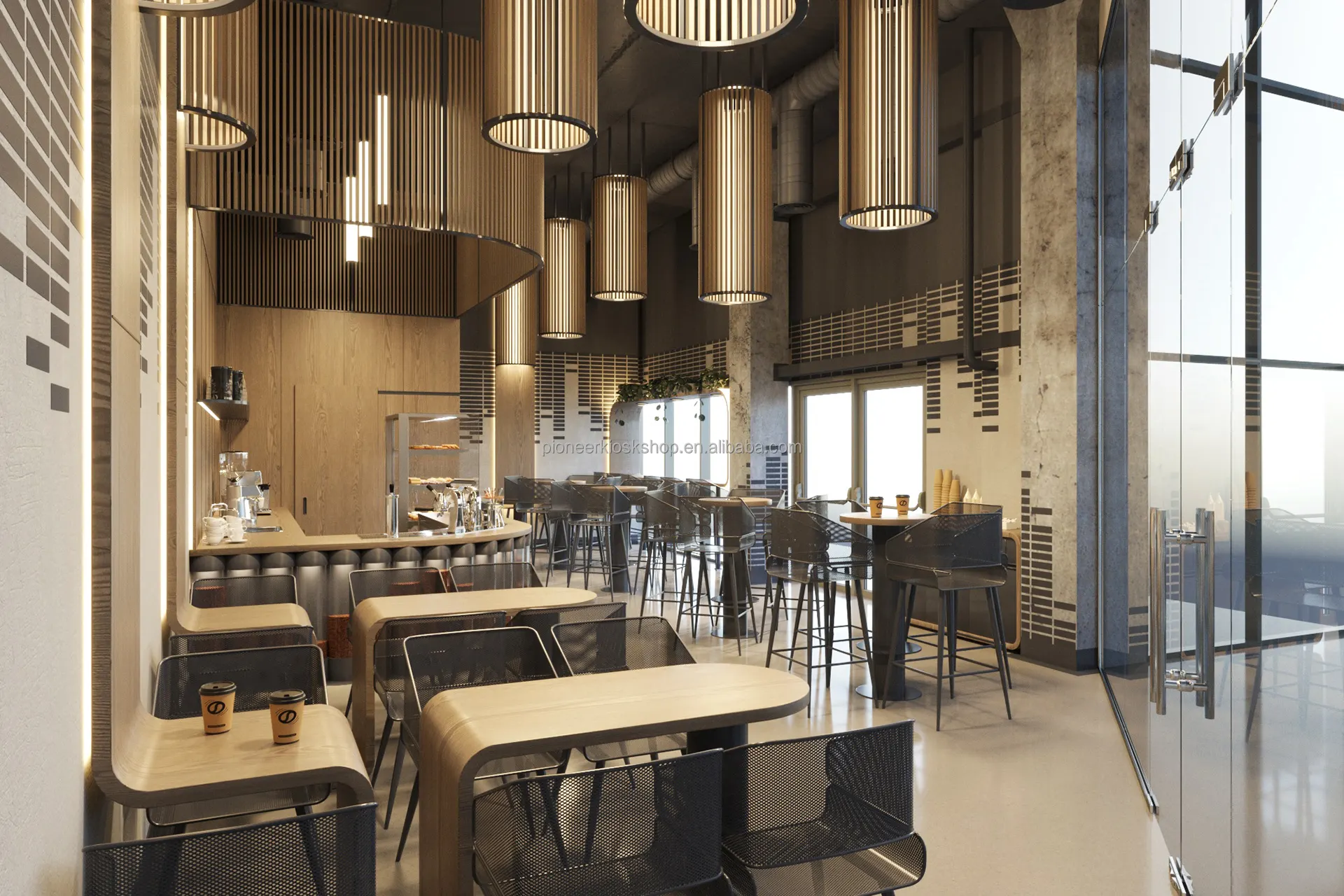 2022 Newest Coffee Shop Interior Design Restaurant Dining Furnitures