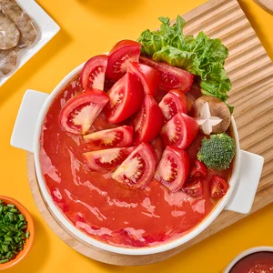 Delicious Fresh Tomato Aroma Hot Pot Base No Spicy Rich Tomato Flavor Hotpot Soup Base Suitable for Children