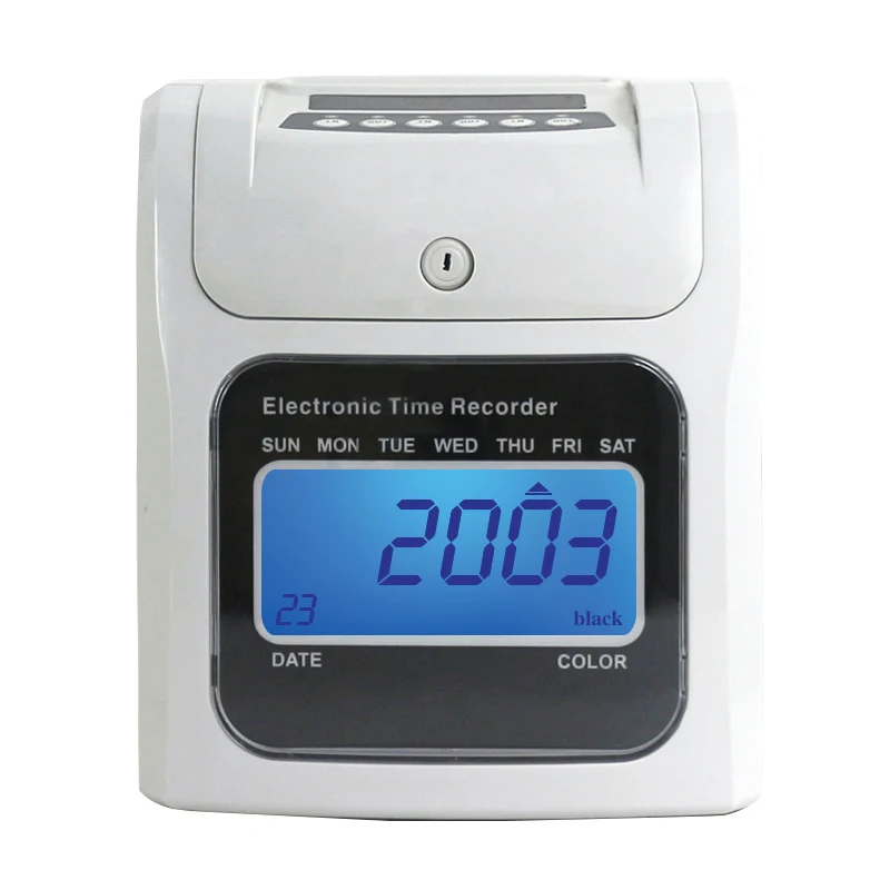 English Punch Time Card Bundy Clock Time Recording Device