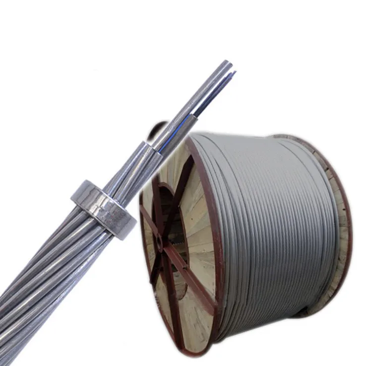 Outdoor 12 24 48 96 144 Core Aerial Cable Opgw Wire Composite Ground Wire Opgw Fiber Optic Cable