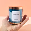 Blue candle jar (no lid)