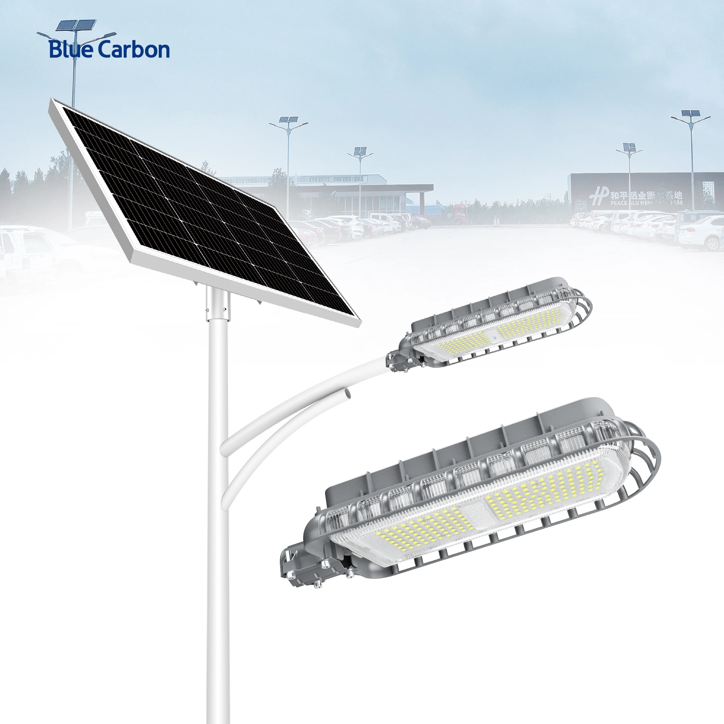 Factory Price High Lumens IP66 Waterproof 56W Solar Energy LED Street Light Outdoor Lighting Solar Street Lights