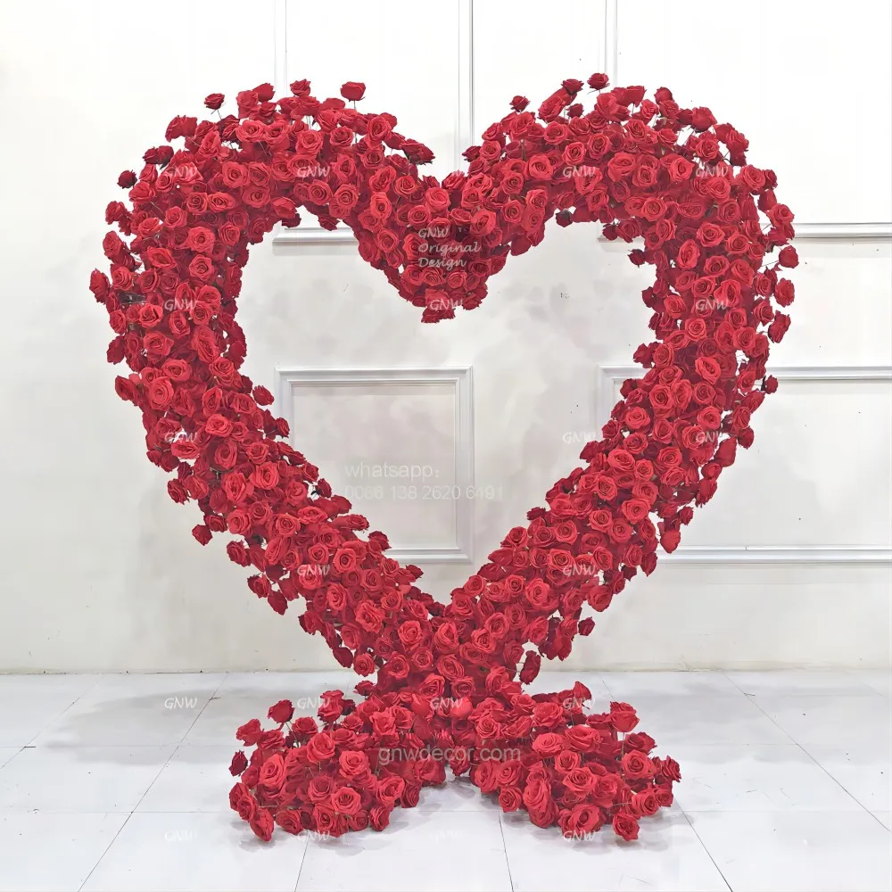 Новые товары, романтическая прочная и не легко упасть, искусственное украшение, романтическая сердечная АРКА, свадебная Цветочная арка