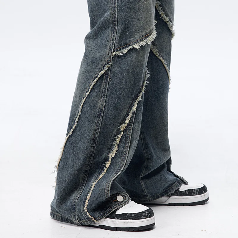 Men's Baggy Jeans - Y2K Wide Leg Loose Fit Denim Pants For Streetwear & Hip Hop