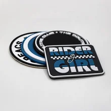 High quality 3d heat transfer silicone label embossed logo pvc rubber patch for clothing