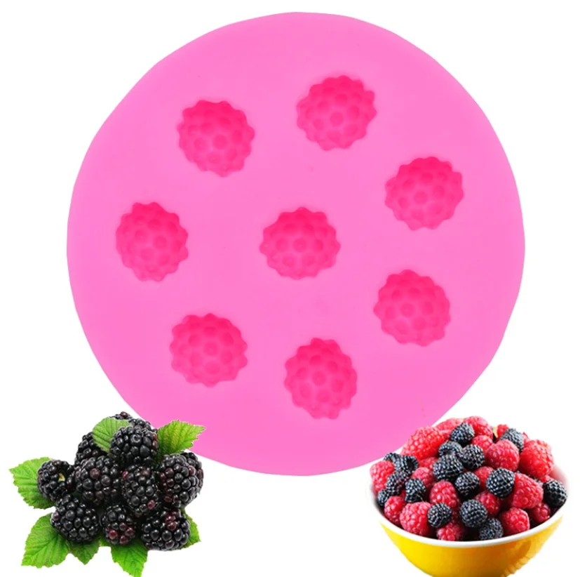 5Pcs Fruit Shaped Jelly Molds 3D Mini Pineapple Strawberry Orange