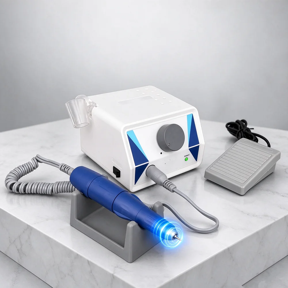 Micromotor Dental Strong B130+Original 40000 Rpm 105L Handpiece Podiatry Nail File Drill Nail Equipment Callus Remover for Feet