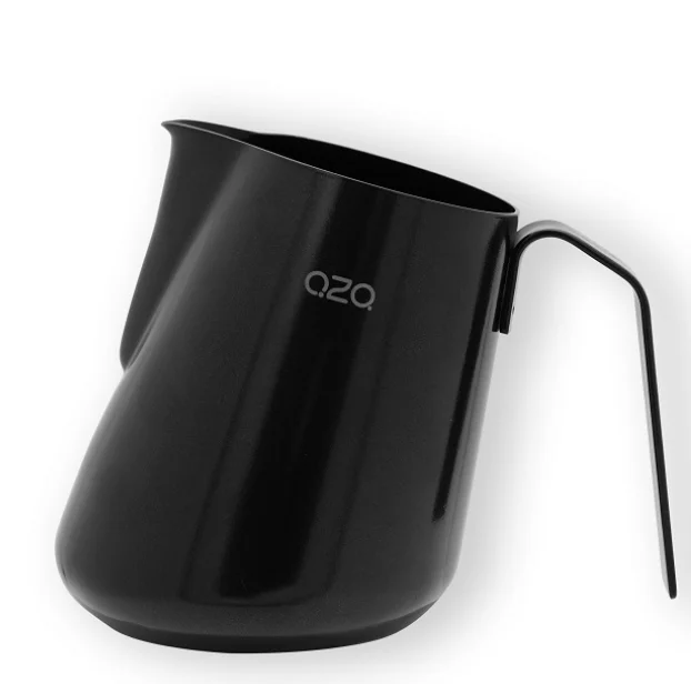 600ml unique design black milk pot 304 stainless steel milk jug