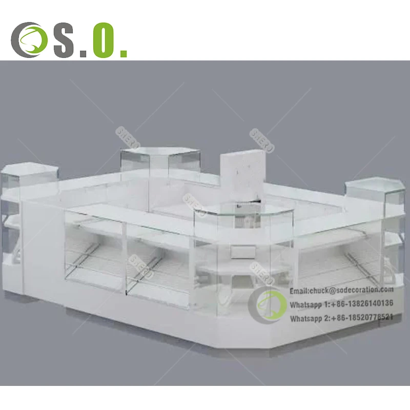 Custom Modern Mall Watch Kiosk Watch Display Unit Watch Display Cabinet ...