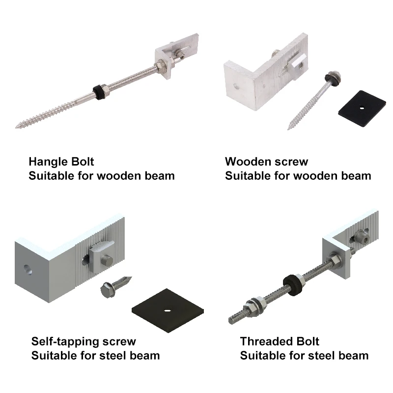 UISOLAR Custom Solar Mounting Bracket L Foot Solar Mounting Solar L Feet Metal Roof Mount Feet L Bracket for Solar Panels
