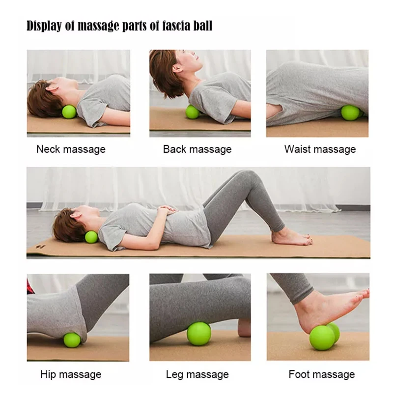 Custom Yoga Shoulder Neck Physical Massage Therapy Ball Peanut Roller