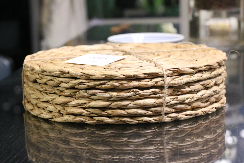 8976円 【SALE／60%OFF】 Napkin Rings Set of 18 Woven Natural Water Hyacinth Handmade