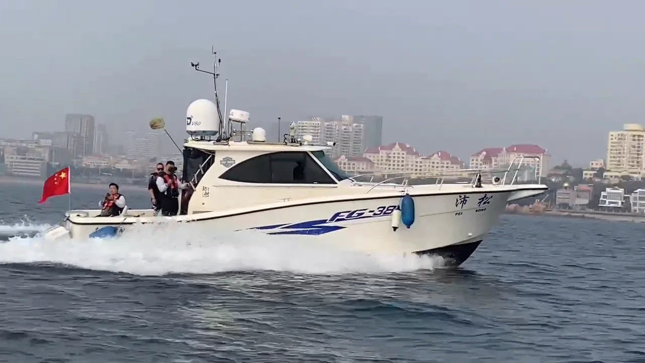 Grandsea Malaysia 40ft Fiberglass Luxury Cabin Fishing Boat With