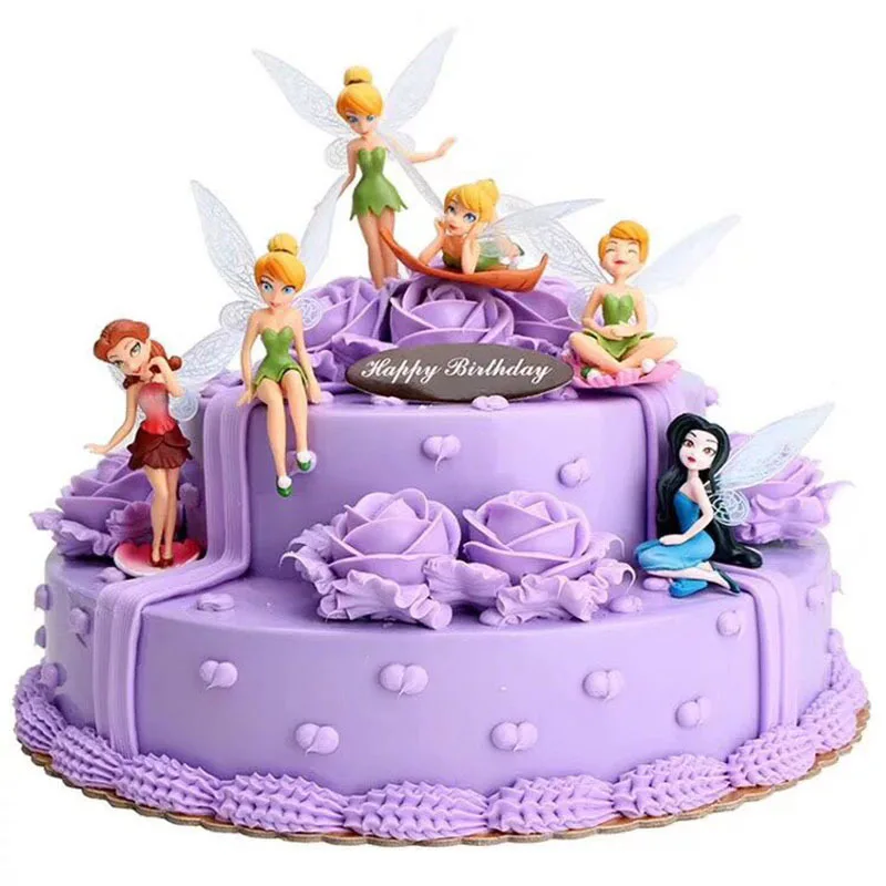 Cakes by AA - A butterfly/fairy themed cake. I am usually not a fan of 10”  and 8” two tiers as I think the 8” top tier looks bulky but surprisingly it