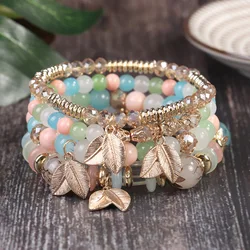❤000000ななさま❤2025年Bracelet❤❤❤❤✨️ 2025 Fashion 18K Gold Plated Beaded Bracelet Bohemian Crystal