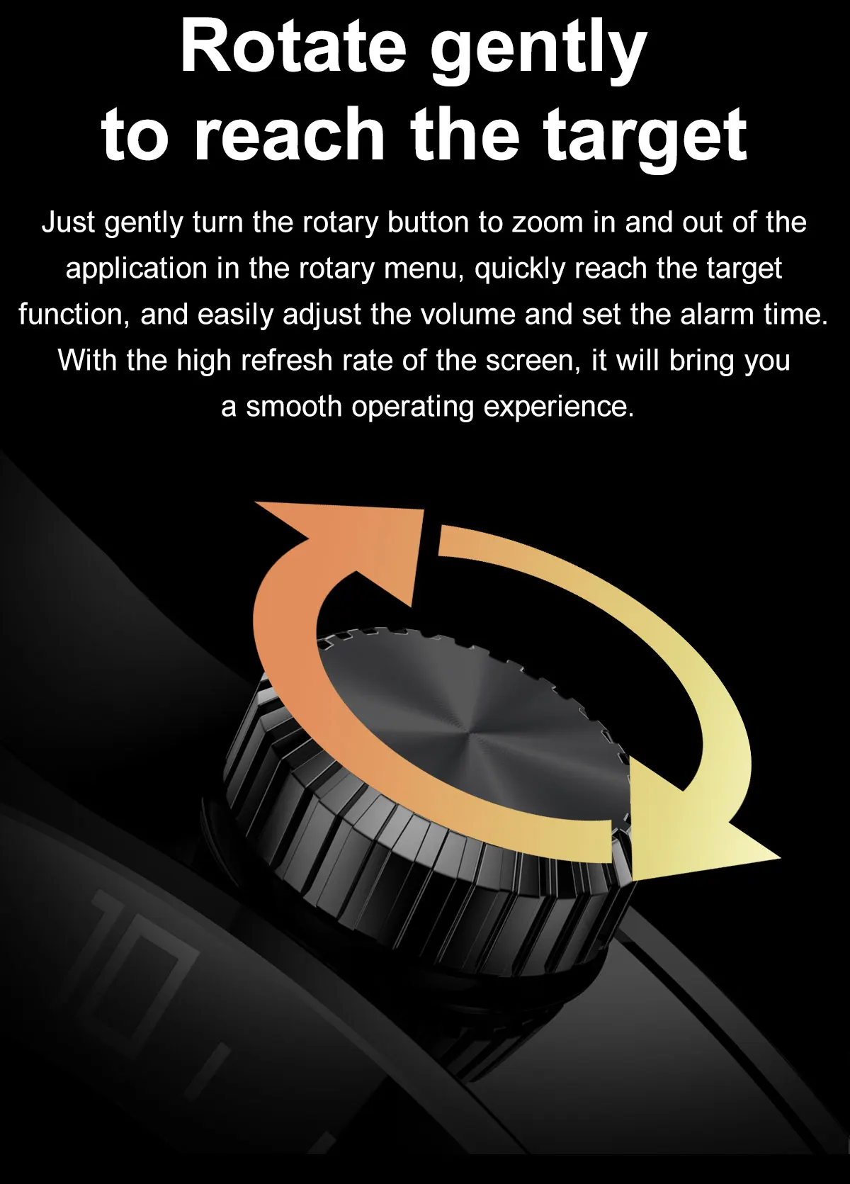 Montre connect&eacute;e Kalobee SK37 1,53 pouce avec Bluetooth, appels, intelligence artificielle vocale, lecteur de musique, NFC, bouton rotatif, &eacute;cran toujours allum&eacute; et chargement sans fil.