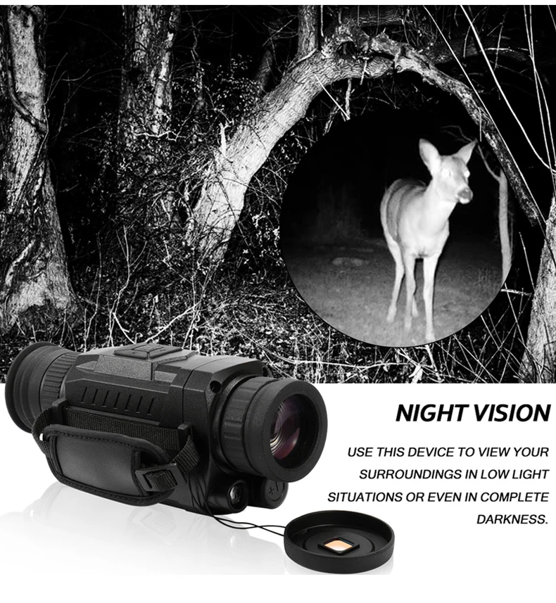 Digital Monocular With Infrared & Video Recording,Night Vision For