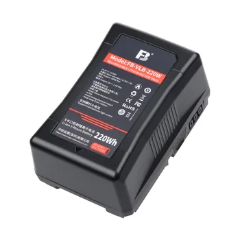 FB-VLB-220W 14.4V 15000mAh V-Lock v Lock Li Ion Battery Batteries Pack 220W V-mount for Sony DSLR Camera LED Light Plate Adapter