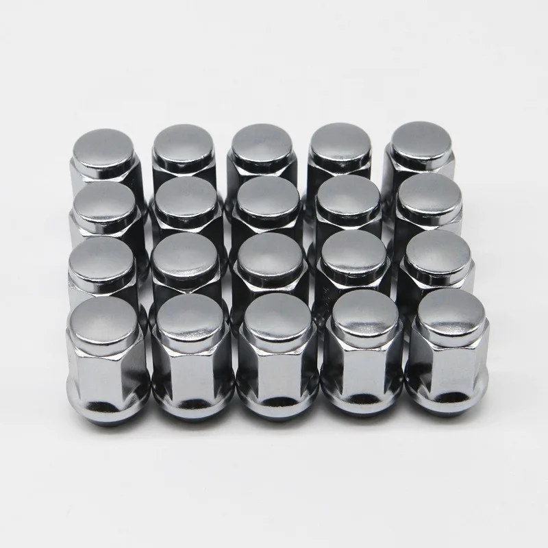 General purpose steel wheel nuts M14x1.5 chrome plated locking lug nuts automotive hex lug nut