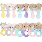 Wholesale lovely new born infant baby birthday cuddle toy gift sets
