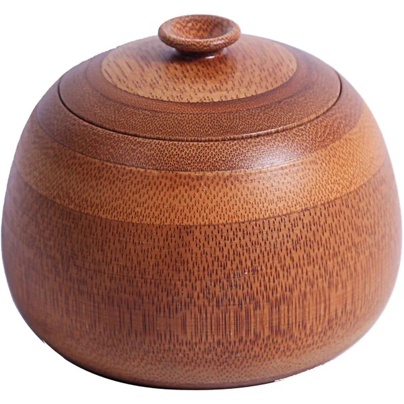 Ручная подставка для чая с бамбуковым кольцом герметичная бамбуковая деревянная коробка CNLF