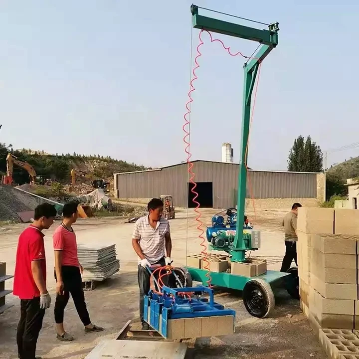 Small Manual Block Cuber Brick Block Collecting Cuber Stacker Machine Concrete Block Stacking Machine