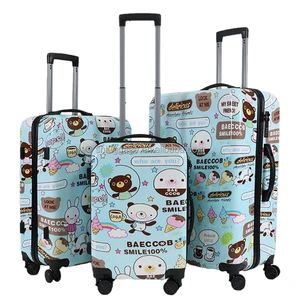 New Arrival Children's Fashion Travel Trolley case Luggage Cute Customizable Unisex Business Suitcase 20/24/28 Inch