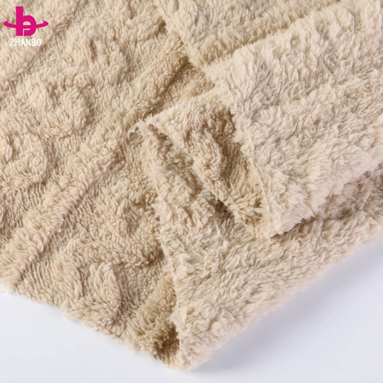 Luxurious Extra Thick Reversible Jacquard Sherpa Fabric Factory Ome