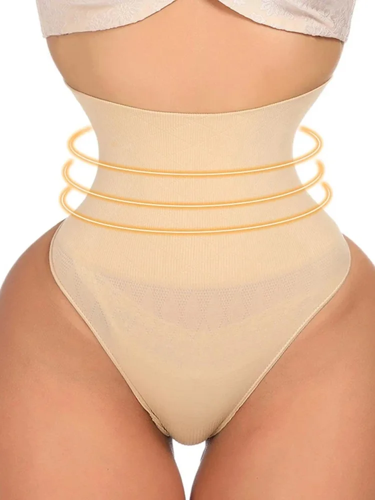 Women Thong Panty Shaper High Waist Tummy Control Panties Slimming