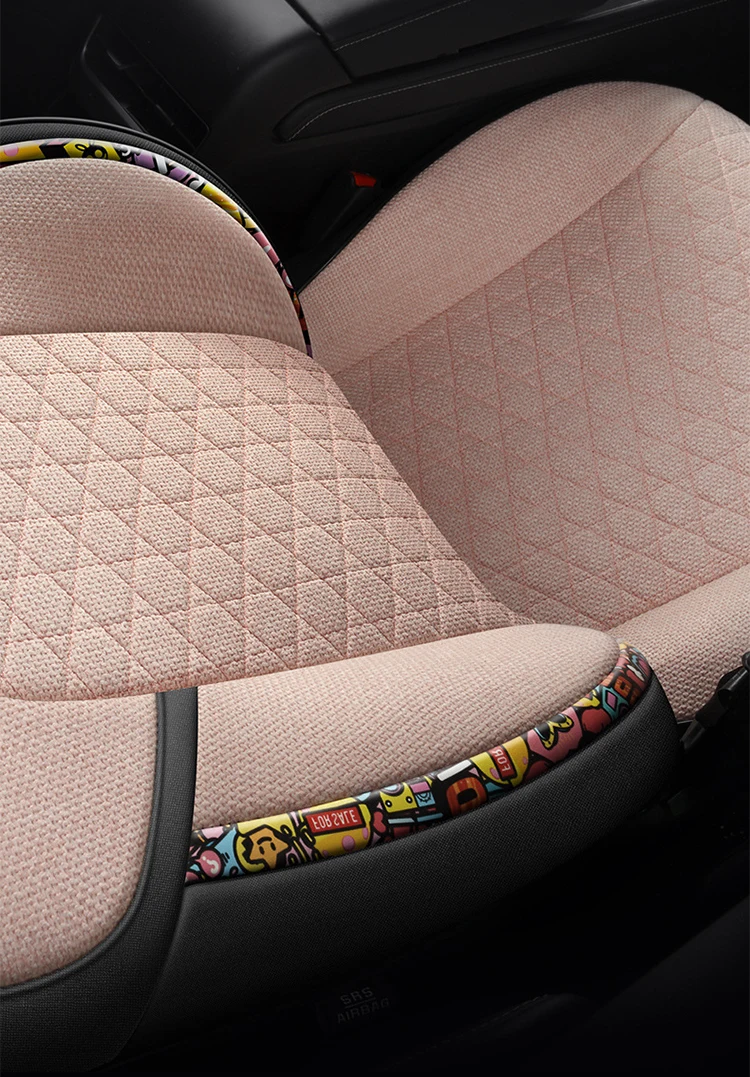 Leather Ice Silk Cloth Made Interior Accessories Cushion Car Seat Cover