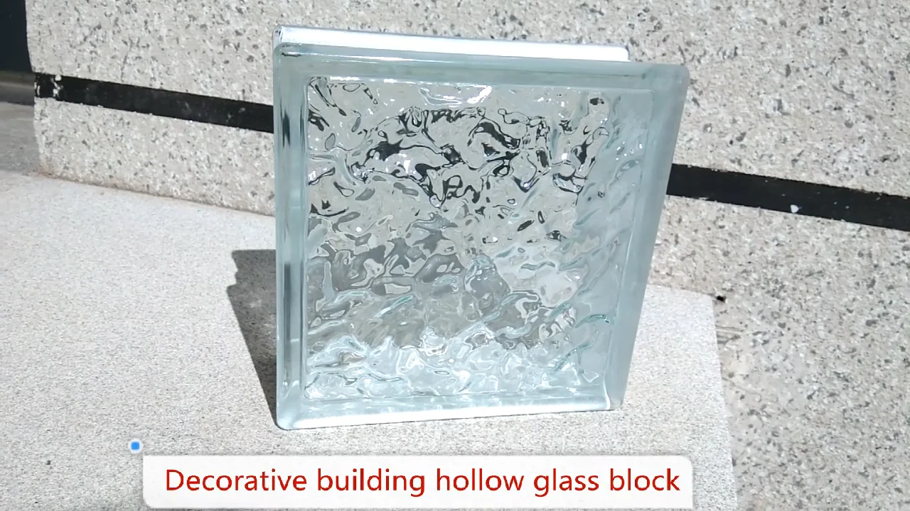 Transparent Clear Crystal Glass Bricks Ultra Clear Hollow Glass Block