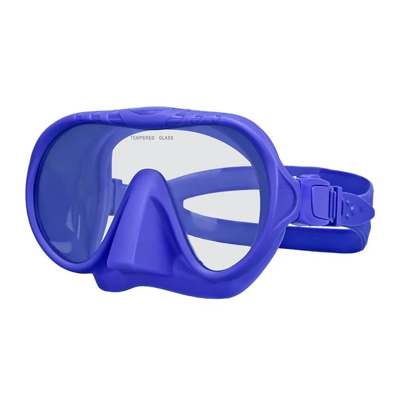 Silicone freediving mask swim diving gear snorkeling goggles equipment Frameless Diving Mask For Sale
