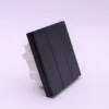 Interruptor de 2 módulos con cable vivo neutro negro