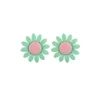 sunflower Focal bead Mint Green SA12