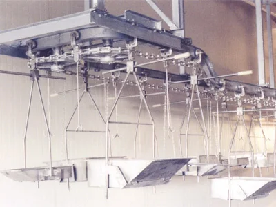 Halal slaughtering equipment, cattle viscera synchronous quarantine system, suitable for cattle slaughterhouses