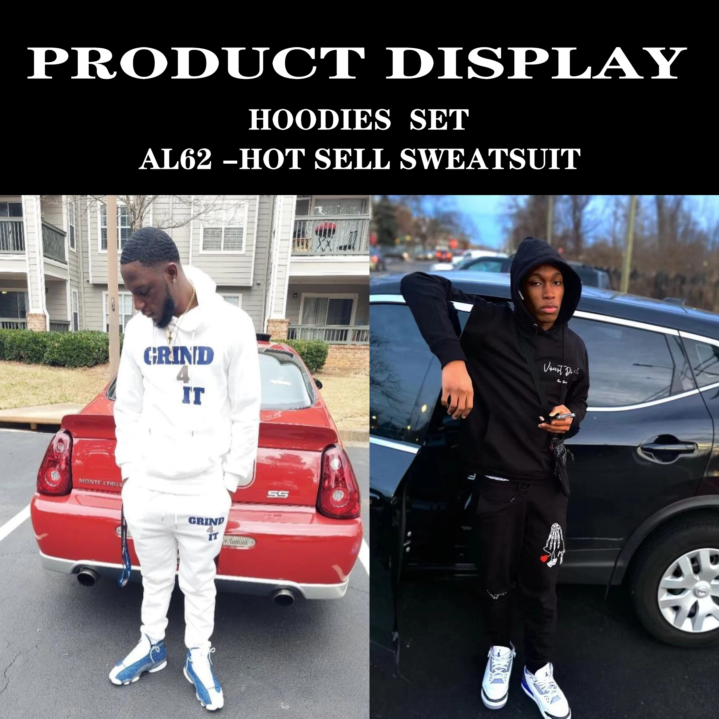 Custom Logo Usa Mens 100 Cotton Blank Plain Hoodies Vendor Joggers And
