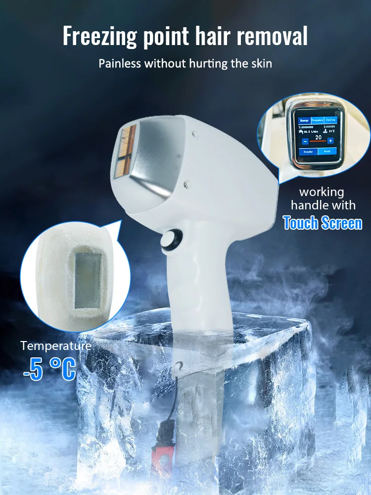 Professional 808nm Diode Laser Hair Removal Machine With 2500W Power Water Cooling 15.6inch Touch Screen