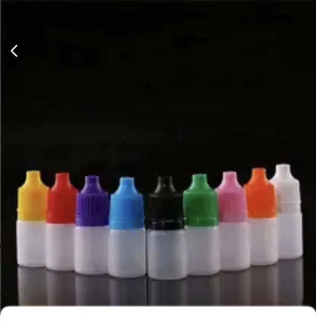 5ML Empty Plastic Dropper Bottle Squeezable Eye Drop Liquid Container 5ml