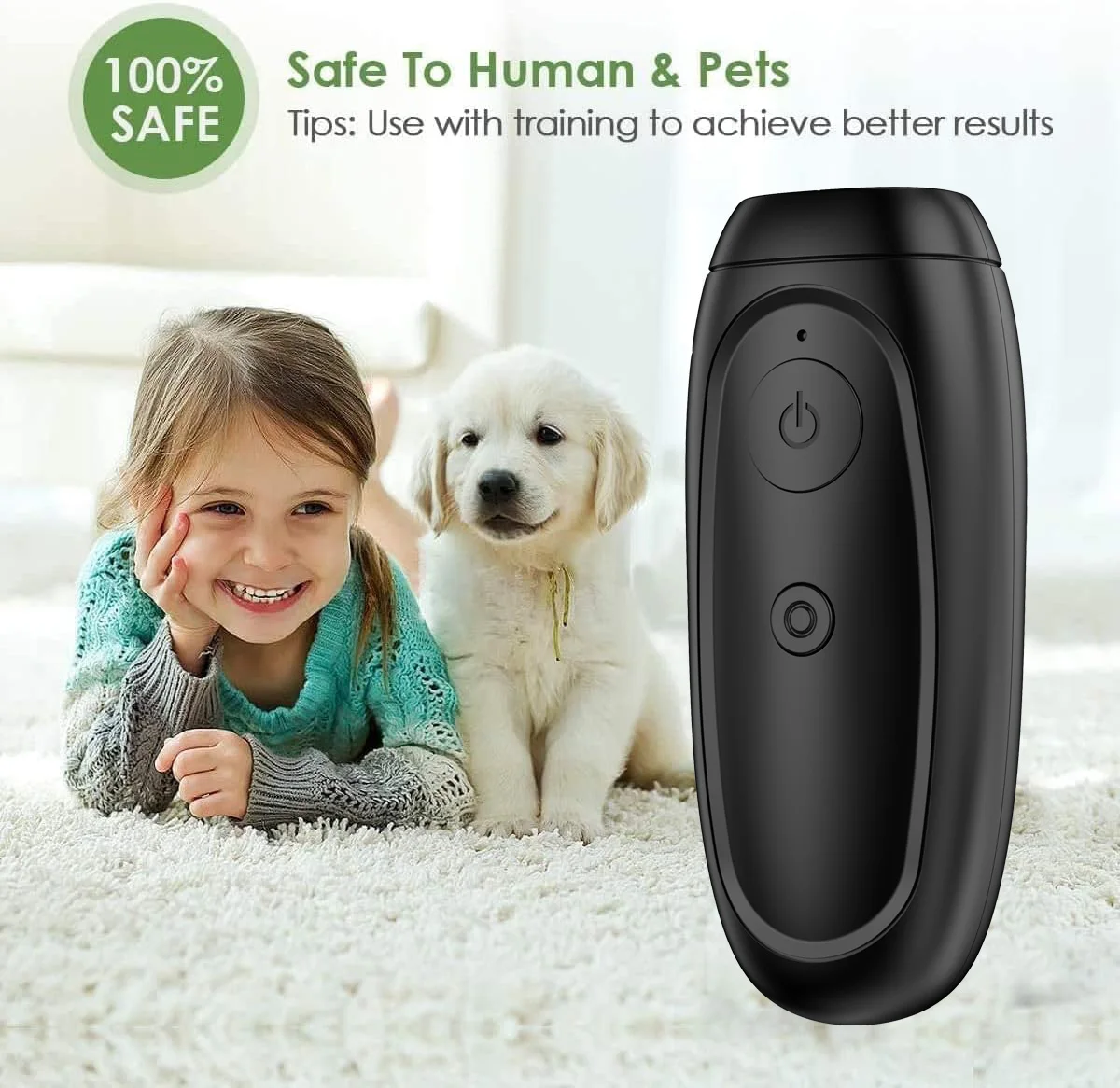 Portable USB Rechargeable Training Dog Device Ultrasonic Dog Repeller ...