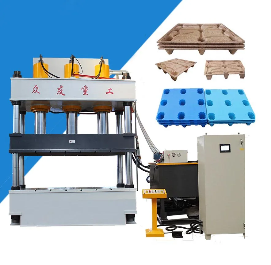 1000T 2000T Moulding Machine Plastic Composite Material Recycled Pallet Hot Press Hydraulic Press Machine